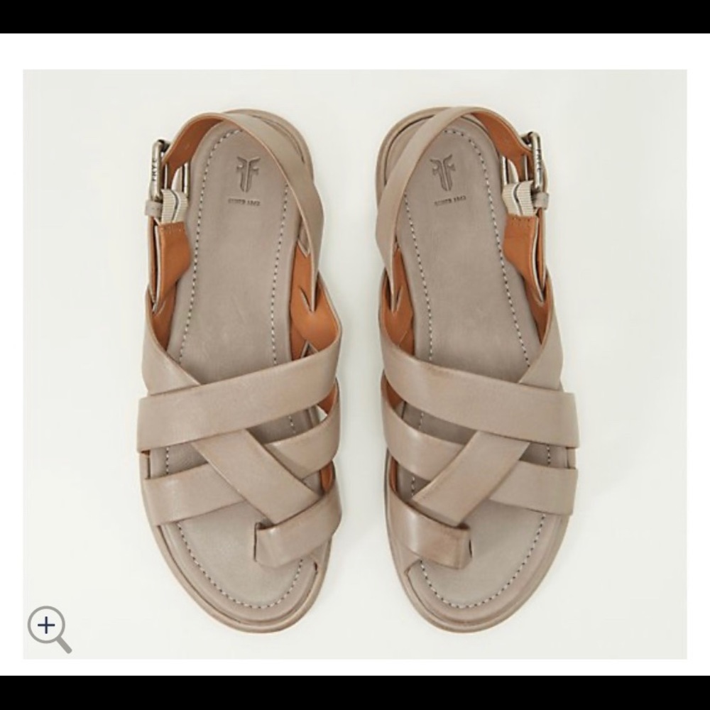 Frye Tait Softly Criss Cross Flat Sandals